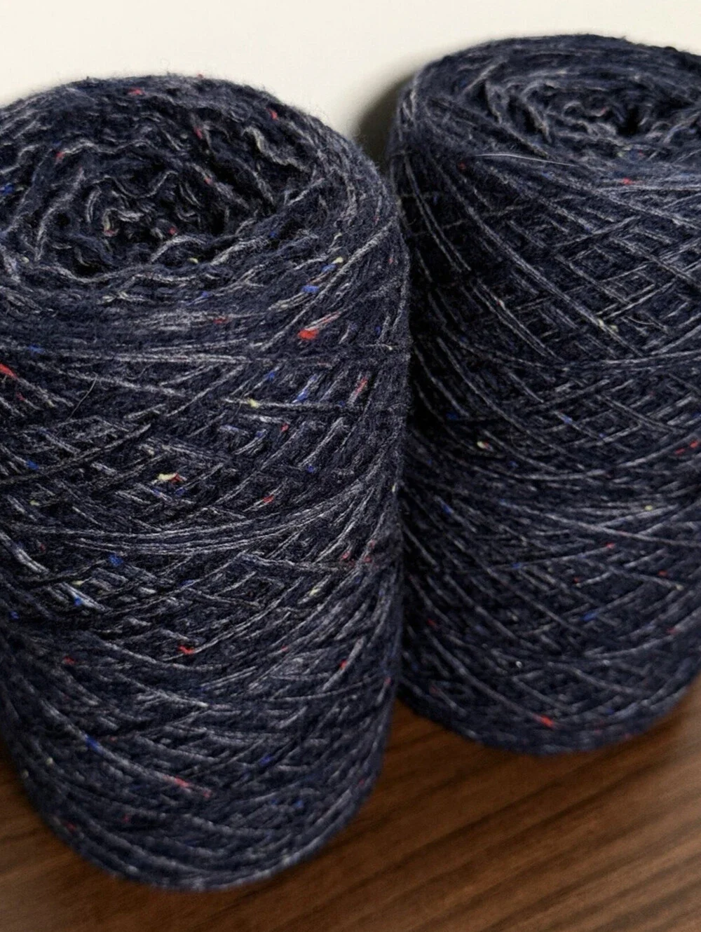 Reclaimed Wool Blend Worsted Yarn 1244 Yds Blue Galaxy 576g (4 Cakes)